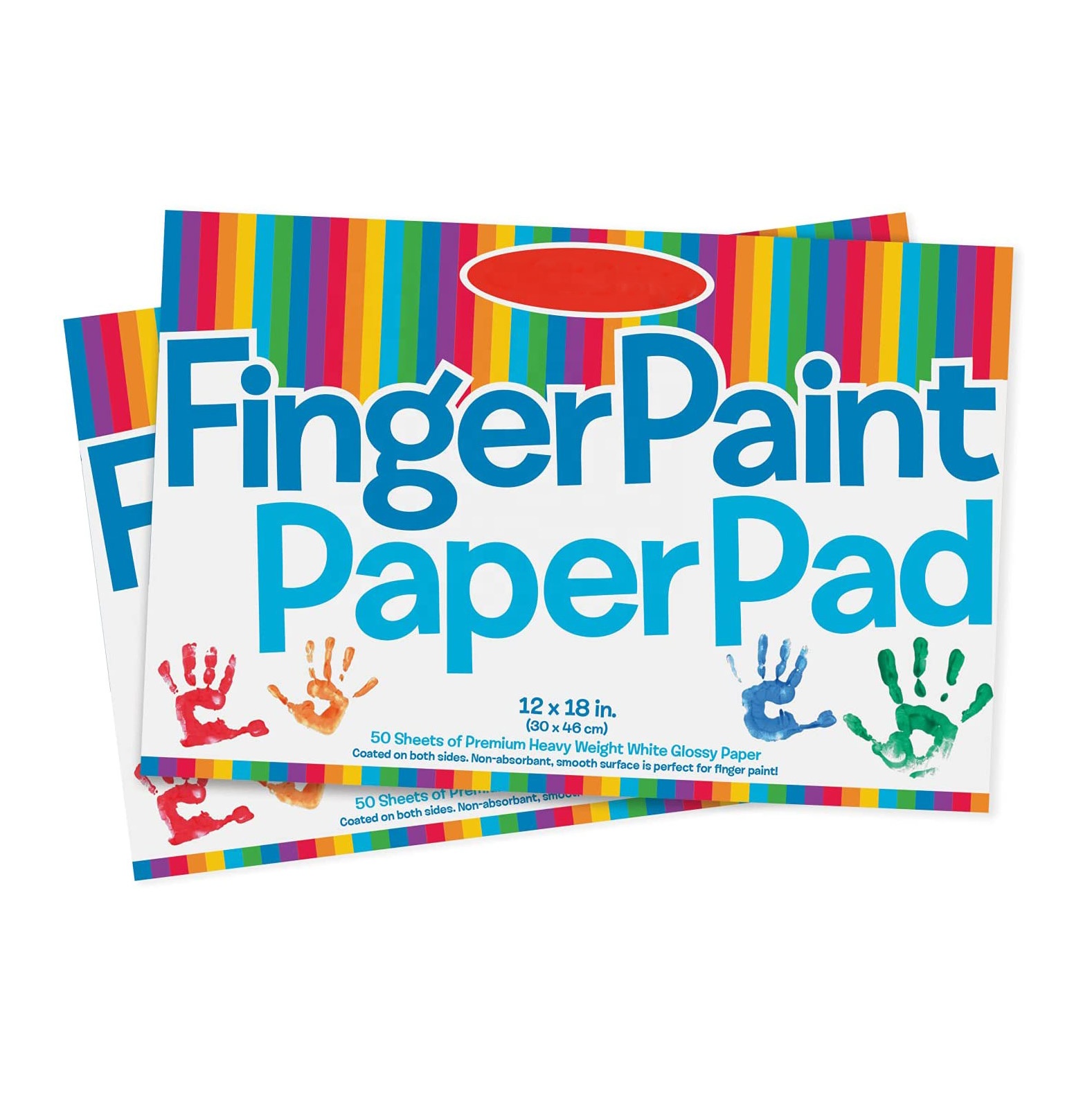 kids paint paper pad 50sheets finger paper paint for acrylic, watercolor, oil painting paper