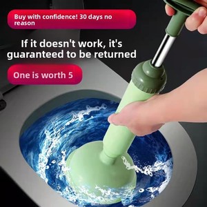 Desatascador de inodoro con ventosa de ABS para el hogar, para desagües y eliminación de obstrucciones - Product Image 2