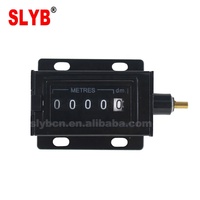 Compteur mécanique rotatif à 5 chiffres (0-9999.9) en plastique SL115 pour usage industriel, alimentation CC/CA, surveillance des données SLYB