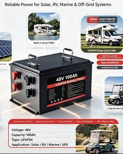 Batterie LiFePO4 51,2 V 100 Ah avec BMS intégré pour stockage d'énergie solaire et chariots de golf, 5120 Wh, 800 cycles - Product Image 5