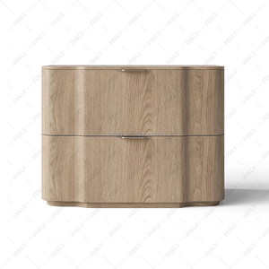 Кровать FERLY King Size с изголовьем на обивке, современная кровать-панель для роскошной главной спальни - Product Image 6