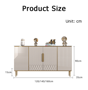 Tủ Để Bàn Màu Vàng Gắn Tường Đồ Nội Thất Gia Đình Sang Trọng Bằng Đá Phiến Sang Trọng Nhẹ Tủ Đựng Đồ Để Bàn - Product Image 6