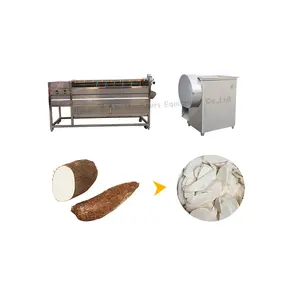 Cassava processing plant cassava peeling slicing machine