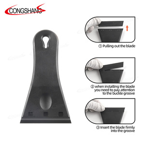 CONGSHANG Plastic <strong>Razor</strong> <strong>Blade</strong> Scraper for Cleaning Remove Label Decal Tool