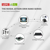 Komputer Edge LCFC 1U Slot Server Tertanam Jetson Orin Nano 8GB 40 TOPS Komputasi AI Pembelajaran Mendalam