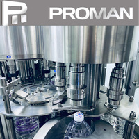 Machine de remplissage liquide pour eau minérale purifiée en bouteille 3 en 1, équipement industriel