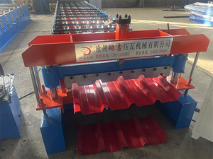 Machine de fabrication de tuiles en tôle Dixin Ibr Machine de fabrication de tuiles en métal Machine de formage de rouleaux de <span class=keywords><strong>toiture</strong></span> à bas prix - Product Image 5