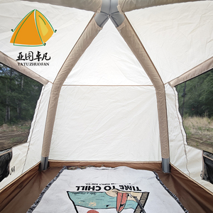 Tenda <span class=keywords><strong>da</strong></span> <span class=keywords><strong>campeggio</strong></span> gonfiabile a singolo strato per tenda <span class=keywords><strong>da</strong></span> famiglia rivestita in vinile nero tenda interna ad alta resistenza impermeabile e UV - Product Image 5