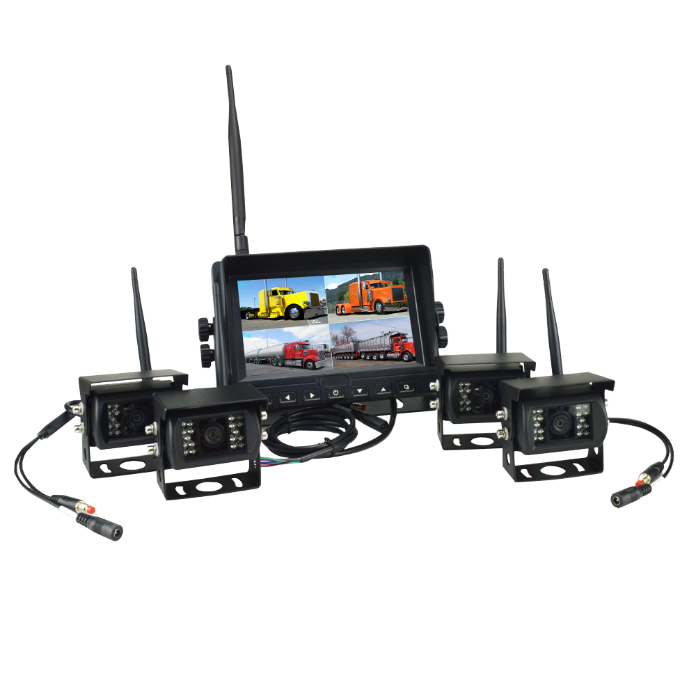 Monitor 4CH 7'' + 4 telecamere