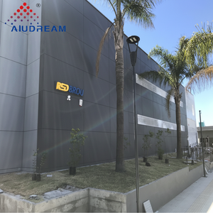 Plaque en alliage d'aluminium perforée, couleur or miroir, argent, gris, Alucobond 3 mm 4 mm, revêtement PVDF, haute résistance à la corrosion, 1000 - Product Image 1