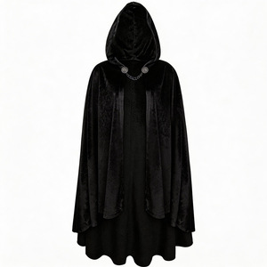 Cape en daim, costume de cosplay Hobbit, Elfe, Sorcier, manteau à capuche en velours unisexe pour adulte, costume de scène Europe, Amérique, Asie du Sud-Est - Product Image 3