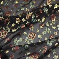 Petite fleur Jacquard soie impression numérique en mousseline de soie robe été cadeau haut femmes Offre Spéciale en gros