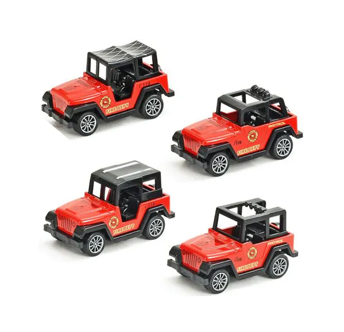 Neuestes Produkt 4 Mini Druckguss Modell auto Kinder zurückziehen Legierung Jeep Auto Spielzeug