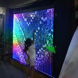 マルチカラーLEDライト付き部屋仕切りに使用されるダンスLEDアクリル水泡パネル壁