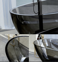 Baignoire en résine transparente / Baignoire en pierre artificielle