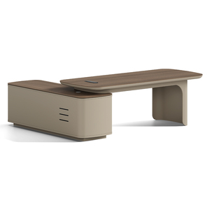 Quản lý sang trọng đơn giản hiện đại Giám đốc điều hành máy tính nhà văn phòng bảng L hình dạng bàn văn phòng sang trọng <span class=keywords><strong>hutch</strong></span> thiết kế máy trạm - Product Image 3