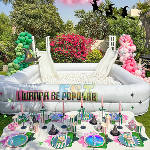 <span class=keywords><strong>Piscine</strong></span> à balles gonflable <span class=keywords><strong>pour</strong></span> enfants <span class=keywords><strong>avec</strong></span> toboggan Fosses à balles blanches Jeux gonflables <span class=keywords><strong>pour</strong></span> enfants Jeu doux <span class=keywords><strong>pour</strong></span> tout-petits - Product Image 2