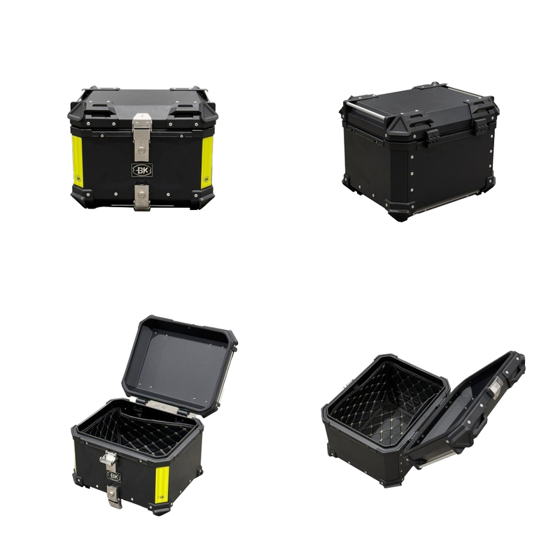 Durable 100L Black Aluminum Alloy Motorcycle
