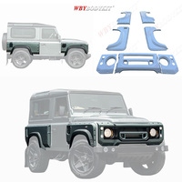 Kit de Carrocería Ancha para Land Rover Defender 90 110, Parachoques Delanteros y Traseros, Piezas de Auto, Rejillas Exteriores, Capós, Alerón de Fibra