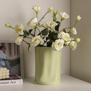 Jarrón de Cerámica Estilo Crema, Minimalismo Moderno, <span class=keywords><strong>para</strong></span> Arreglos Florales, Decoración del Hogar, Regalo de <span class=keywords><strong>Cumpleaños</strong></span> y de Inauguración de Casa - Product Image 2