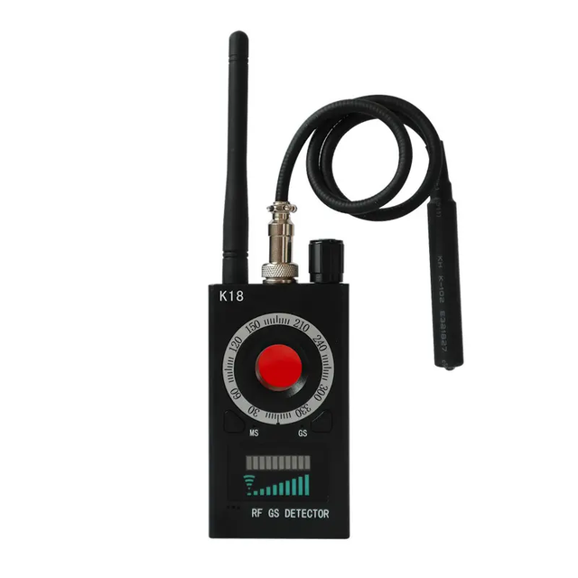 K18 Anti Spy RF Detector GSM Listening Device Finder Radar Radio Scanner Wireless Signal Alarm