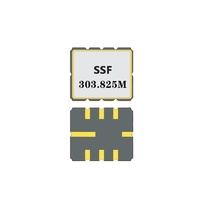 Filtre SAW frontal StrongFirst SSF303.825N01 5.0*5.0MM 303.825MHz 2.3dB à montage en surface pour télécommande d'alarme de voiture ISO9001