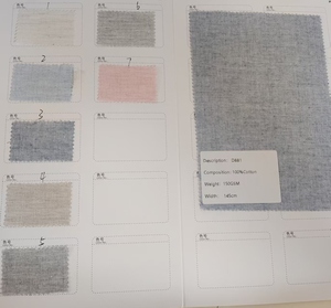 Высококачественный Легкий тканый дышащий однотонный тканый 100% из чистого хлопка, однотонный тканый костюм для костюма - Product Image 2