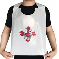 Bavoirs de homard pour adultes pour manger Tablier imperméable réutilisable lavable avec attrape-miettes Grands bavoirs d'alimentation pour adultes Protecteur de vêtements