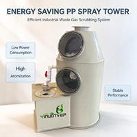Tour de pulvérisation multi-étages en PP pour le traitement des gaz d'échappement corrosifs en usine