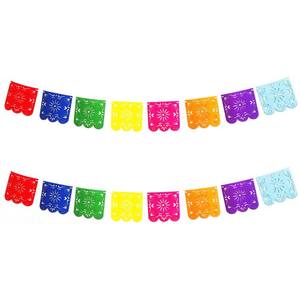 Banderas <span class=keywords><strong>de</strong></span> fiesta <span class=keywords><strong>de</strong></span> fieltro con bandera mexicana Guirnaldas <span class=keywords><strong>de</strong></span> borlas <span class=keywords><strong>de</strong></span> banderines <span class=keywords><strong>de</strong></span> corazón coloridos para Halloween y celebraciones del Día <span class=keywords><strong>de</strong></span> los <span class=keywords><strong>muertos</strong></span> - Product Image 1