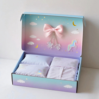 Caja de Regalo de Lujo Personalizada con Logotipo Floral para Envío de Vestidos en Cartón Corrugado