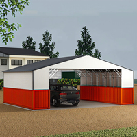 Abri de conteneur maritime en acier SGC5640-H495 56x40 pieds, imperméable, écologique, garantie 3 ans pour entrepôt