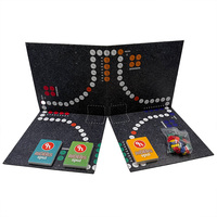 Jeu de société d'entreprise personnalisé avec un design personnalisé, plateau de carrom en carton, taille et couleur personnalisables, dés