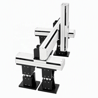 Système de mouvement linéaire XYZ à 3 axes en aluminium avec moteur à engrenages pour machine de gravure, système de portique robotisé, précision de 0,02 mm