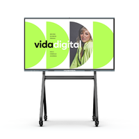HUSHIDA Prix d'usine Écran 4K 65 75 85 98 pouces Écran tactile Logiciel multilingue Téléviseur intelligent LCD Tableau blanc interactif