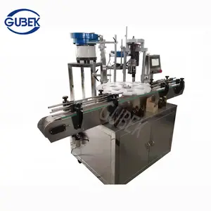 Table automatic bottle screw glass jar filling capping machine