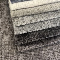 Housses de canapé en tissu chenille respirant sur mesure de luxe, effet bouclé, style uni doux, teintes, pour la décoration intérieure