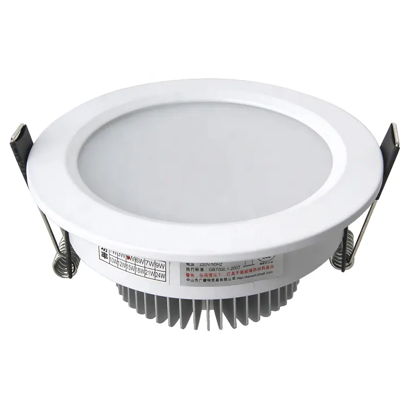 CE RoHS SAA certified 7W led down light round ceiling panel recessed flood lamps lighting ip44 led downlight
