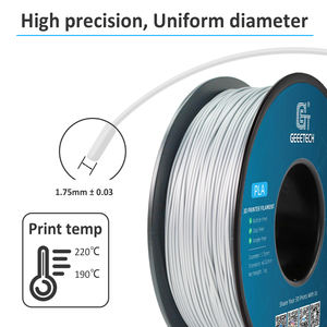 Filamento de Impresión 3D de Alta Calidad, 1 kg, Múltiples Colores, 1.75 mm, PLA, Filamento Plateado para Impresión 3D, Geeetech, 335 m de Longitud, Certificado CE - Product Image 2