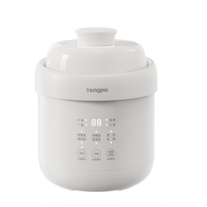 Mini-cuiseur à riz électrique portable mcdou, écologique, 1L, 300W, avec minuterie numérique, chauffage par le bas, cuve intérieure en céramique antiadhésive - Product Image 2