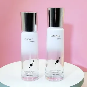 Hersteller Glas Tonerflasche 120 ml Kosmetikflasche Hautpflege-Set Gesichtscreme-Lotionsflasche