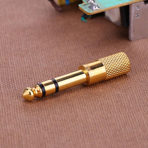 Câble audio plaqué or 6,35 mm (1/4 pouce) mâle vers 3,5 mm (1/8 pouce) femelle, câble transmetteur-récepteur externe avec connecteur jack 3,5 mm - Product Image 2