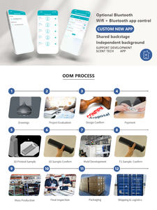 Venta al por mayor 50ml Altemate dos aceites de fragancia difusor de aceite esencial anhidro eléctrico luz logotipo personalizado impresión UV Mesa - Product Image 6