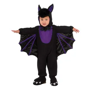 Nuevo bebé de tamaño completo color bat onesie traje puesta en escena ropa rendimiento escolar