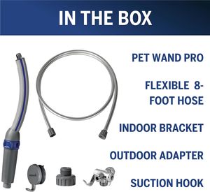 Outil de fixation de pommeau de douche pour chien pulvérisateur pour intérieur et extérieur bain et nettoyage rapides et faciles pour animaux de compagnie avec eau de tuyau flexible - Product Image 6