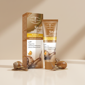 Gel Nettoyant Exfoliant Naturel pour le Visage et le Corps du Fabricant de Produits de Soin – Exfoliant Corporel à la Bave d'<span class=keywords><strong>Escargot</strong></span> - Product Image 1