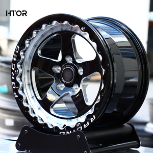 عجلات سبائك مصنعة من مصنع HTOR بتشطيب مصقول 5x127 5x139.7 عجلات سباق للطرق الوعرة لسيارات رام 1500 ورانجلر وشيروكي - Product Image 2