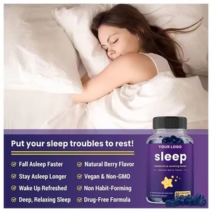 Suplemen Vitamin Vegan Bebas Gula Permen Jeli Melatonin Good Deep Sleep untuk Tidur Nyenyak - Product Image 3