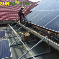 Système d'énergie solaire de toit de tuiles en alliage personnalisé Kit de support de fixation de panneau solaire de toit de tuile supérieure pour le montage de module de panneau