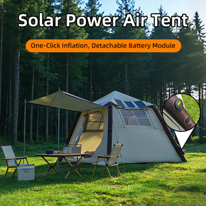 <span class=keywords><strong>Tente</strong></span> de camping solaire 120W avec batterie intégrée, <span class=keywords><strong>tente</strong></span> solaire gonflable légère avec colonne d'air en TPU pour les activités de plein air - Product Image 2